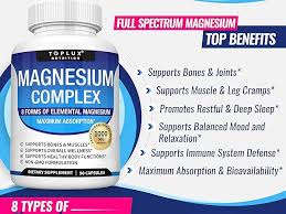 Toplux Magnesium Complex 8 Essential Magnesium Supplement 1000mg
